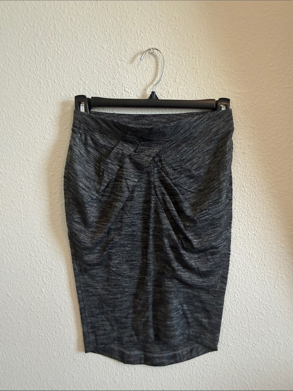 lululemon athletica Charcoal Gray Ruched Pencil Skirt